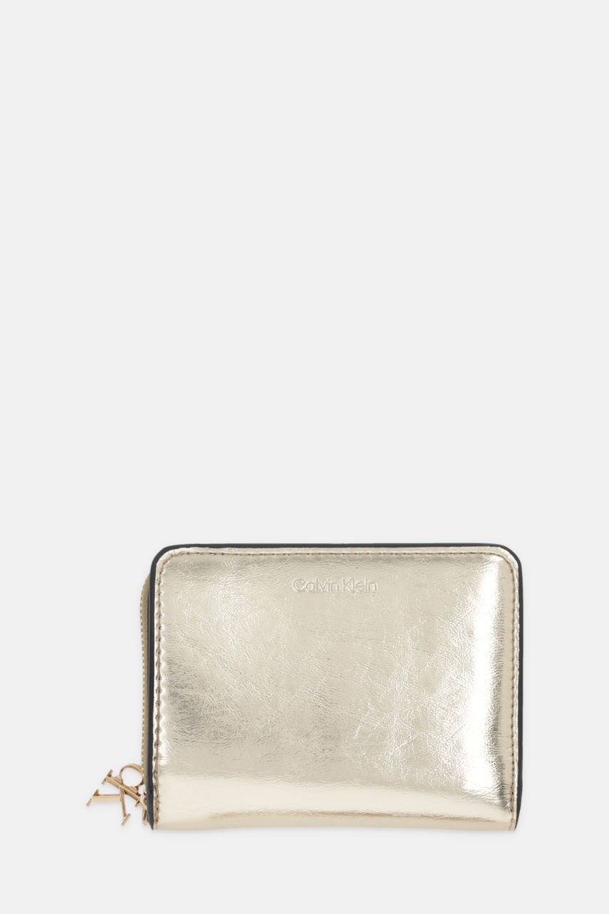 Levně Peněženka Calvin Klein dámská, zlatá barva, LV04F1103G