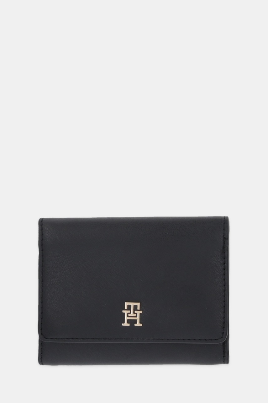 Levně Peněženka Tommy Hilfiger dámská, černá barva, AW0AW18129