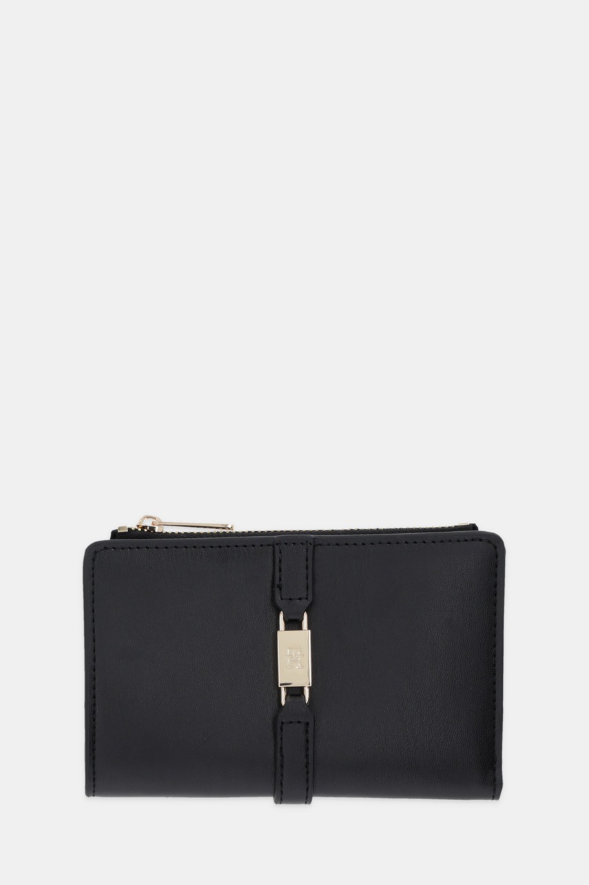 Levně Peněženka Tommy Hilfiger dámská, černá barva, AW0AW18134