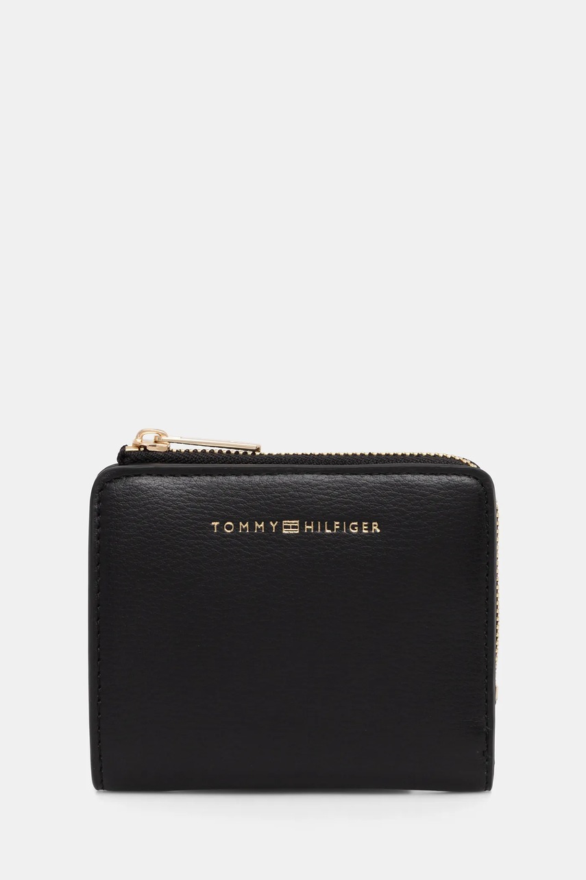 Levně Peněženka Tommy Hilfiger dámská, černá barva, AW0AW18124