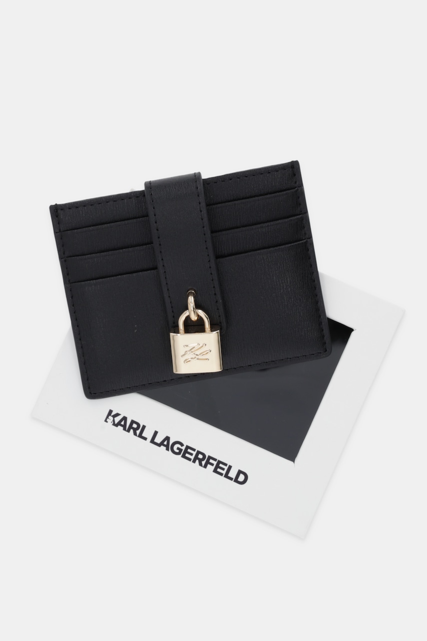 Kožené puzdro na karty Karl Lagerfeld K/AUTOGRAPH