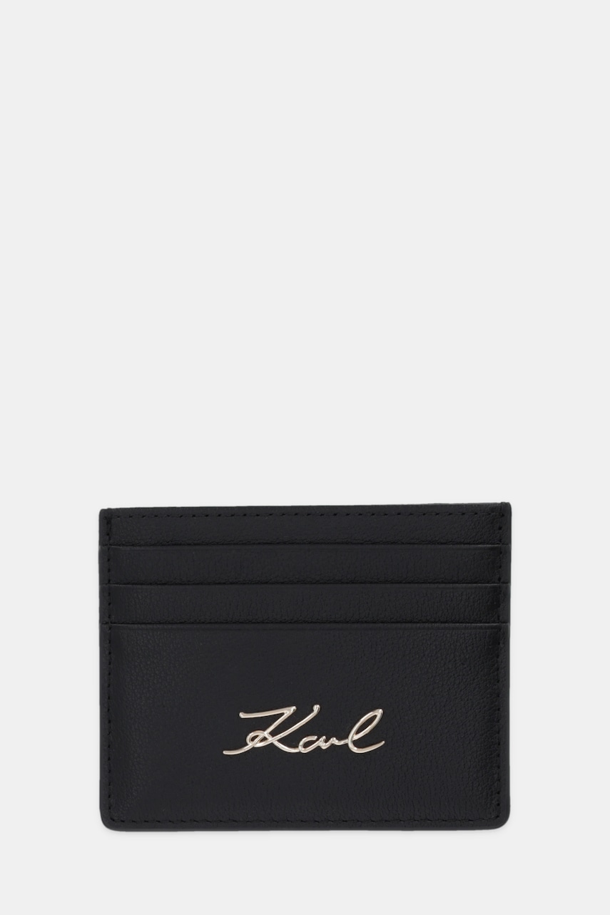 Karl Lagerfeld carcasă din piele K/SIGNATURE culoarea negru, B1W32034