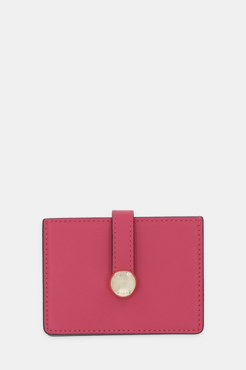 Levně Kožené pouzdro na karty Furla růžová barva, WP00549 AX0733 4515S
