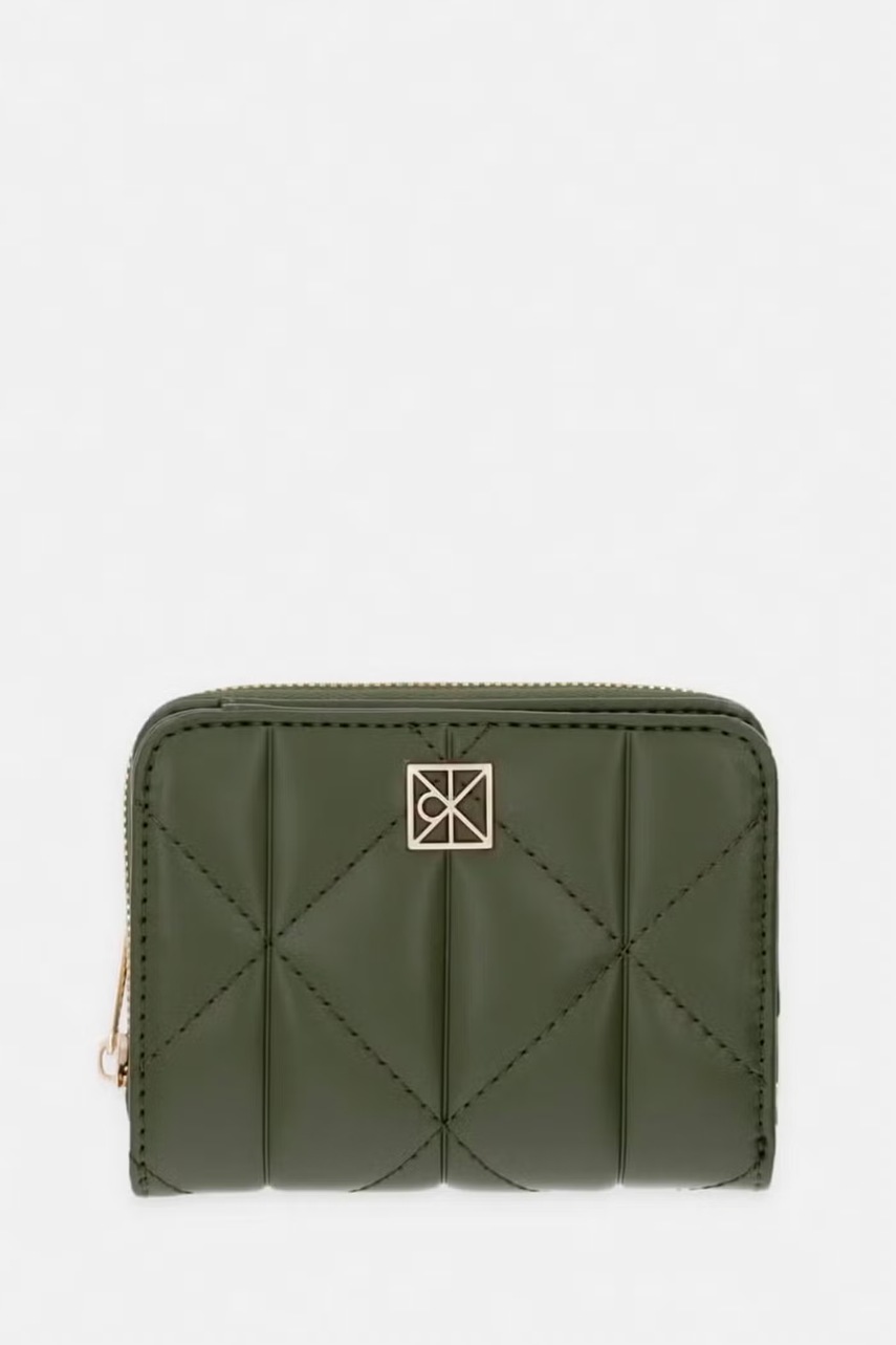 Calvin Klein πορτοφόλι RFID γυναικείο δερμάτινο LV04F1128G πράσινο ONE SIZE