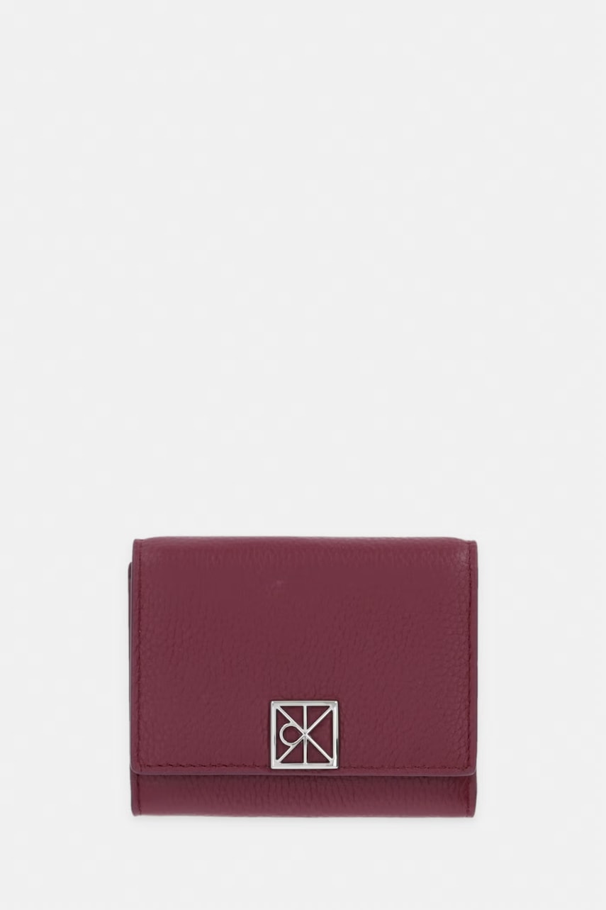 Calvin Klein πορτοφόλι RFID γυναικείο δερμάτινο LV04F1128G μπορντό ONE SIZE