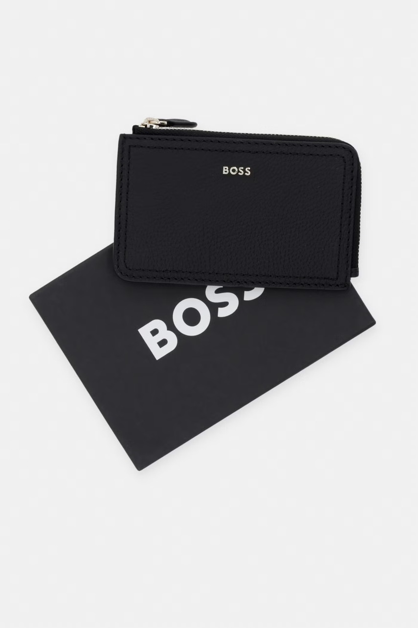 BOSS peňaženka dámska kožená Lenah Zip Cardholder
