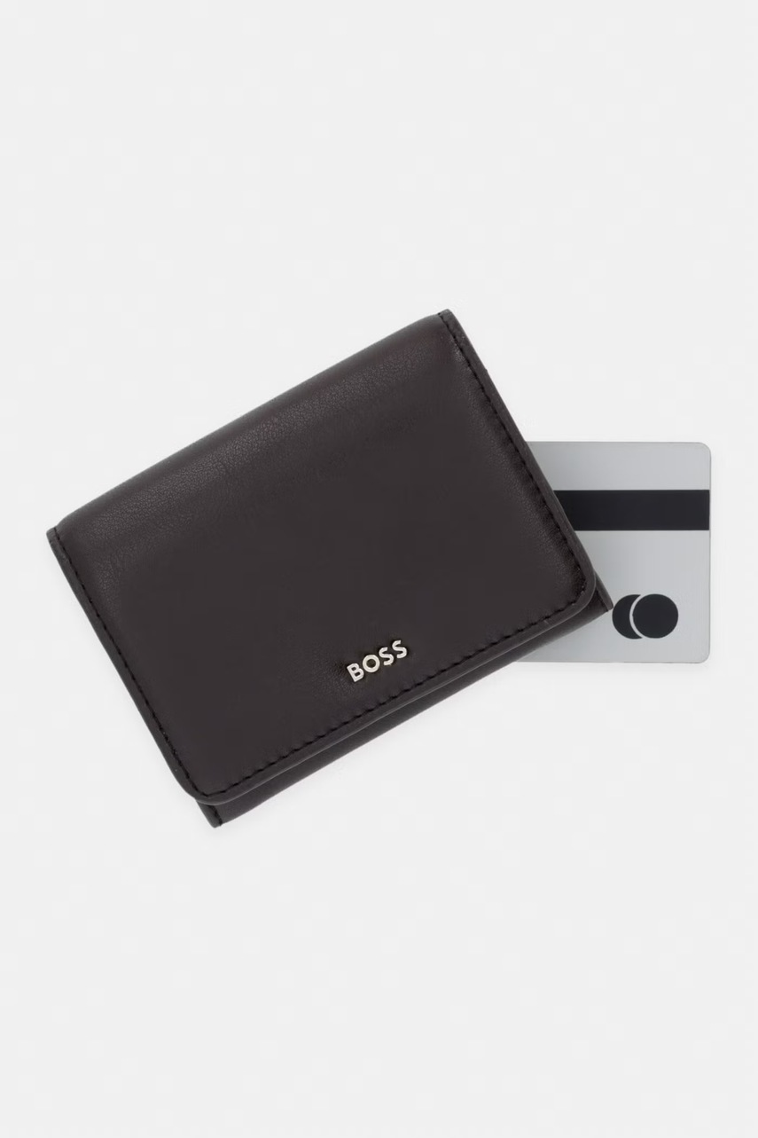 BOSS Peňaženka dámska kožená NUMAH Flap Cardholde