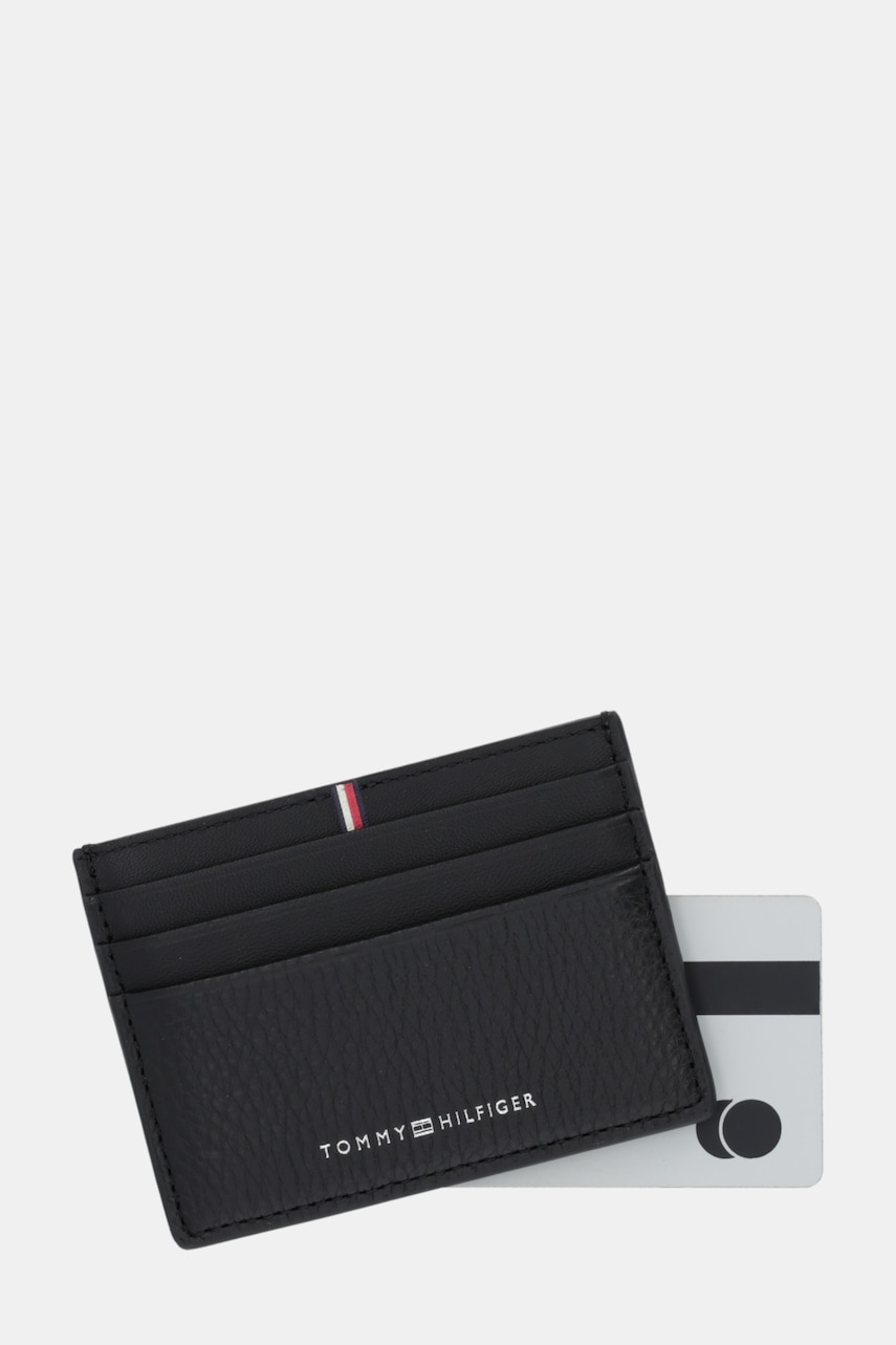 Kožené puzdro na karty Tommy Hilfiger