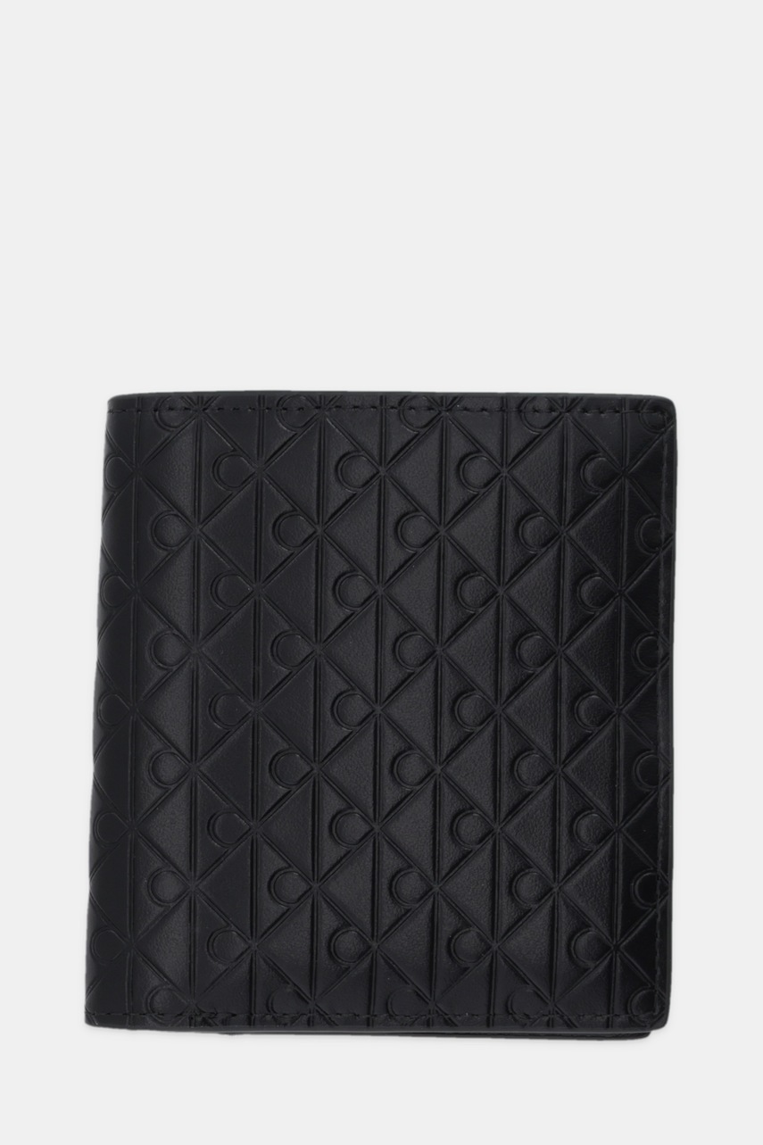 Levně Kožená peněženka Calvin Klein pánská, černá barva, LV04D1127G