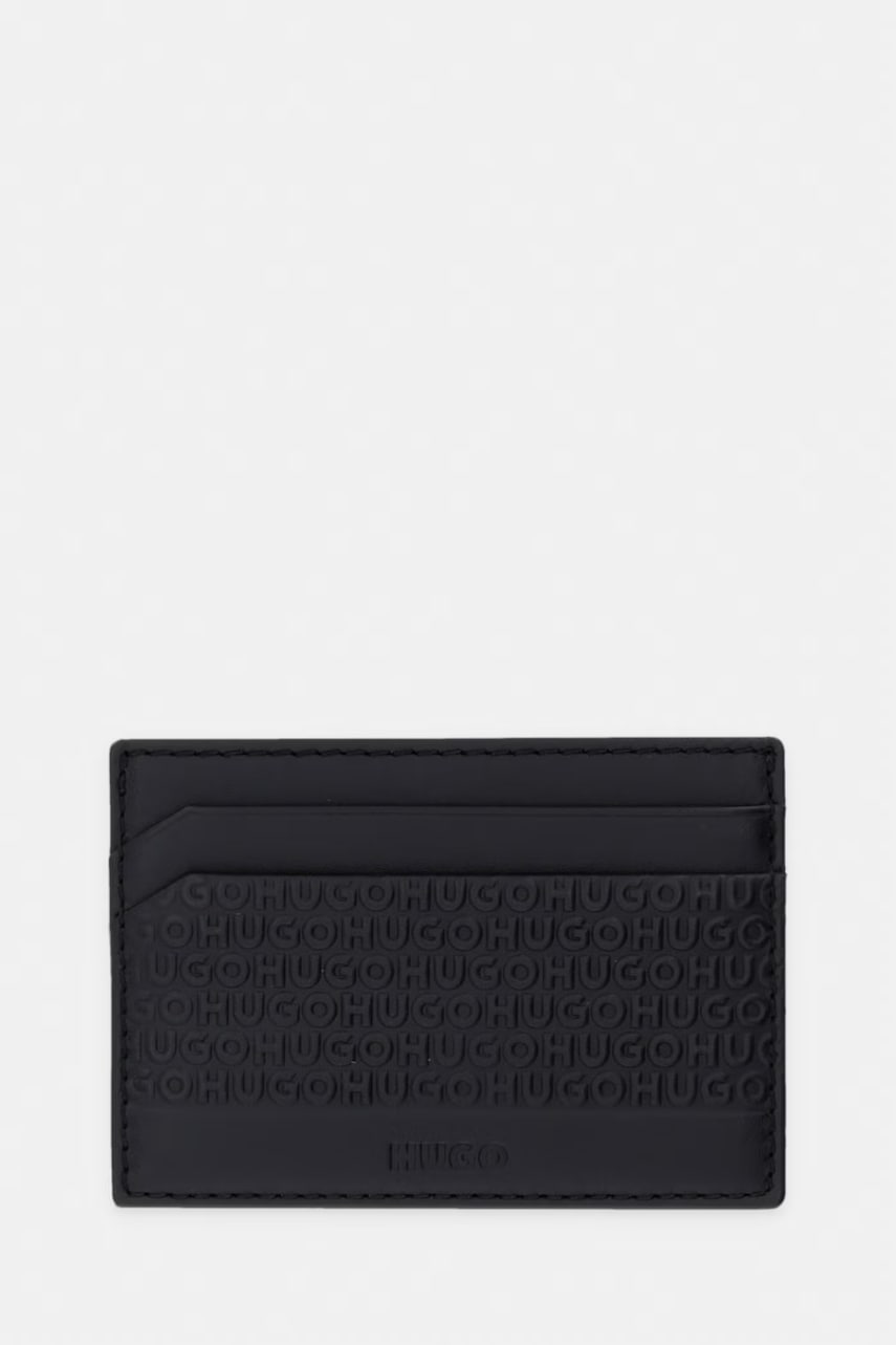 HUGO θήκη για κάρτες ανδρική δερμάτινη ETHON_Card Case MG