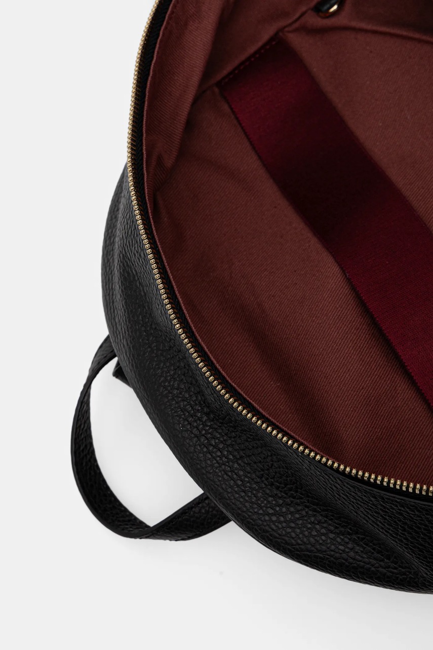 Δερμάτινο σακίδιο Coccinelle NORY χρώμα: μαύρο, E1 U45 14 01 01 φωτογραφία