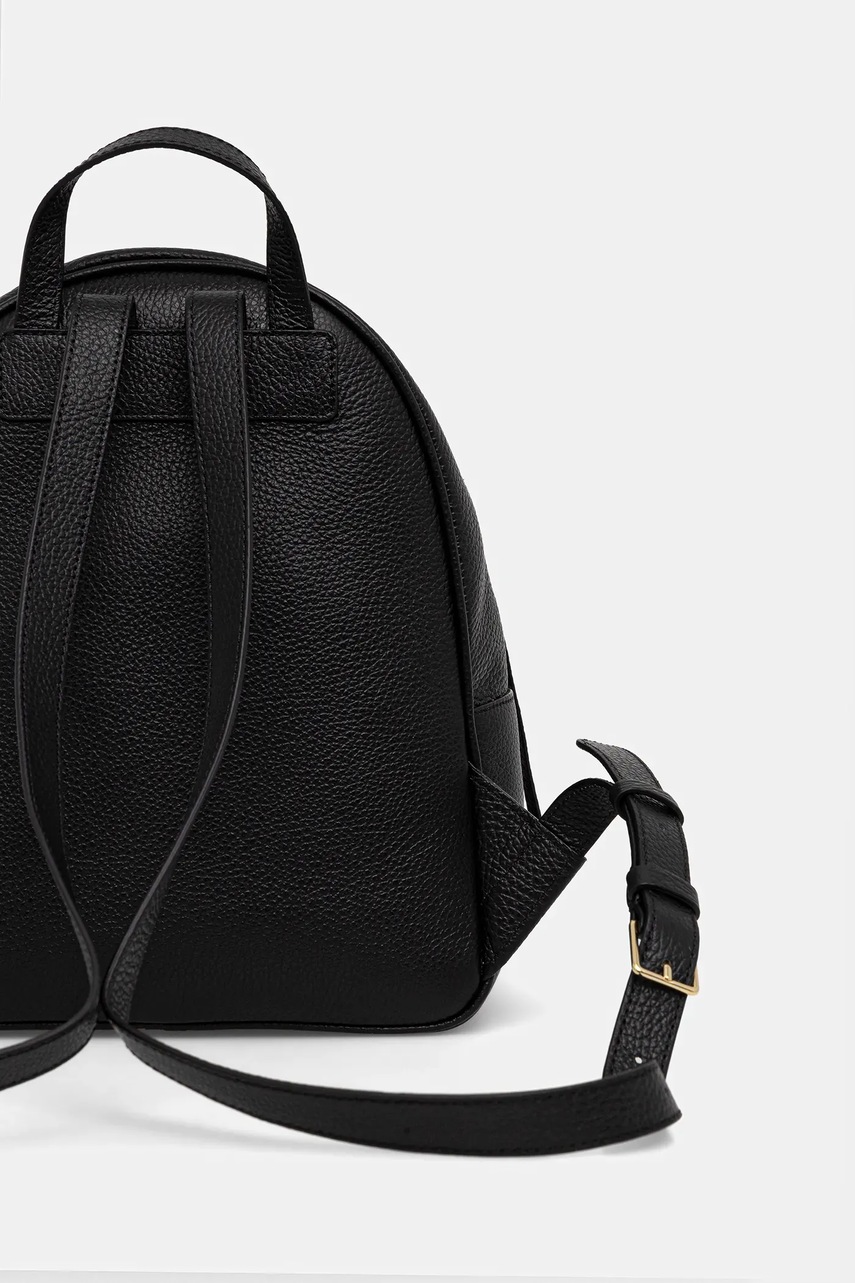 Δερμάτινο σακίδιο Coccinelle NORY χρώμα: μαύρο, E1 U45 14 02 01 φωτογραφία