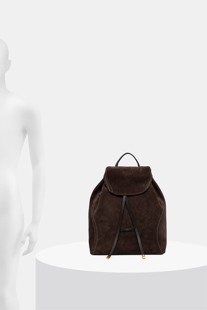 Gianni Chiarini Gianni Chiarini σακίδιο γυναικείο δερμάτινο σουέτ VIOLETTE - 6