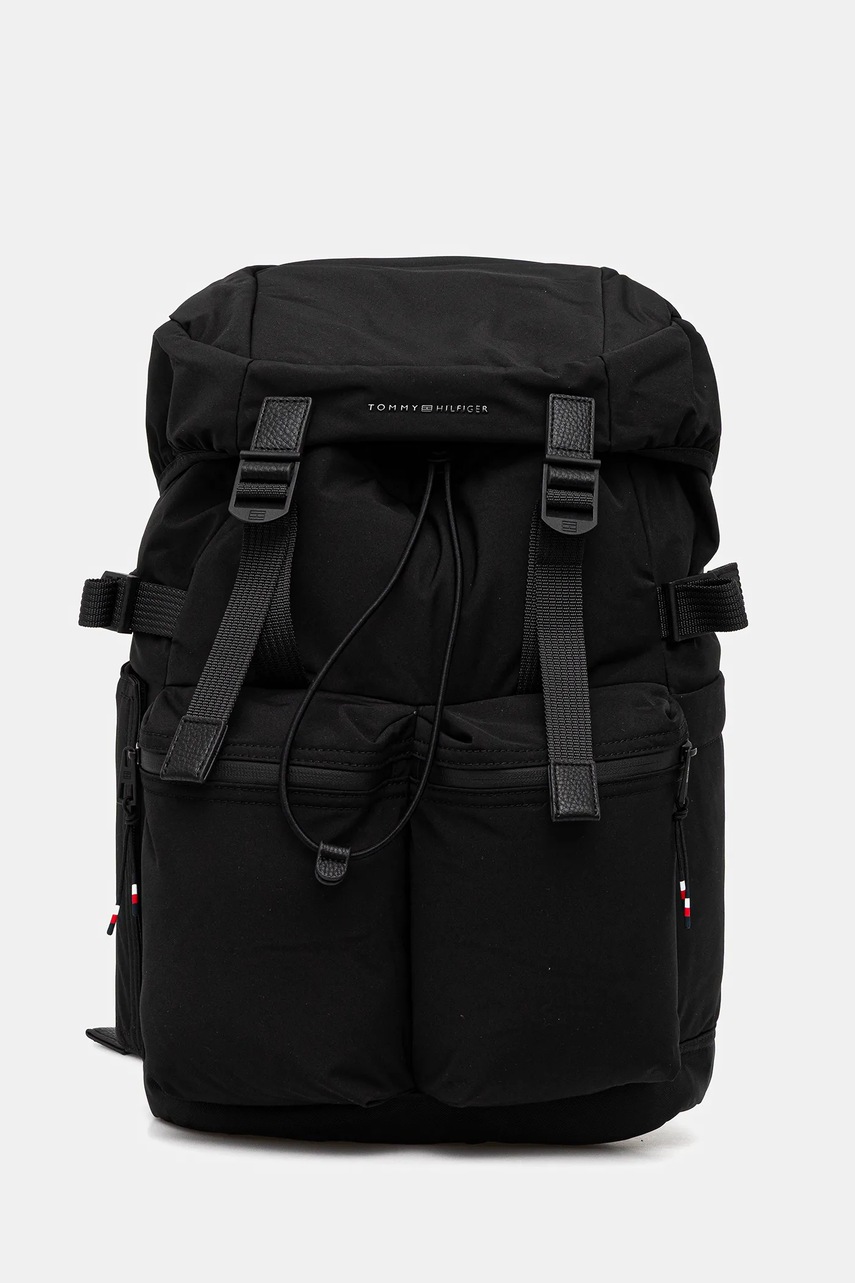 Levně Batoh Tommy Hilfiger pánský, černá barva, velký, AM0AM14038