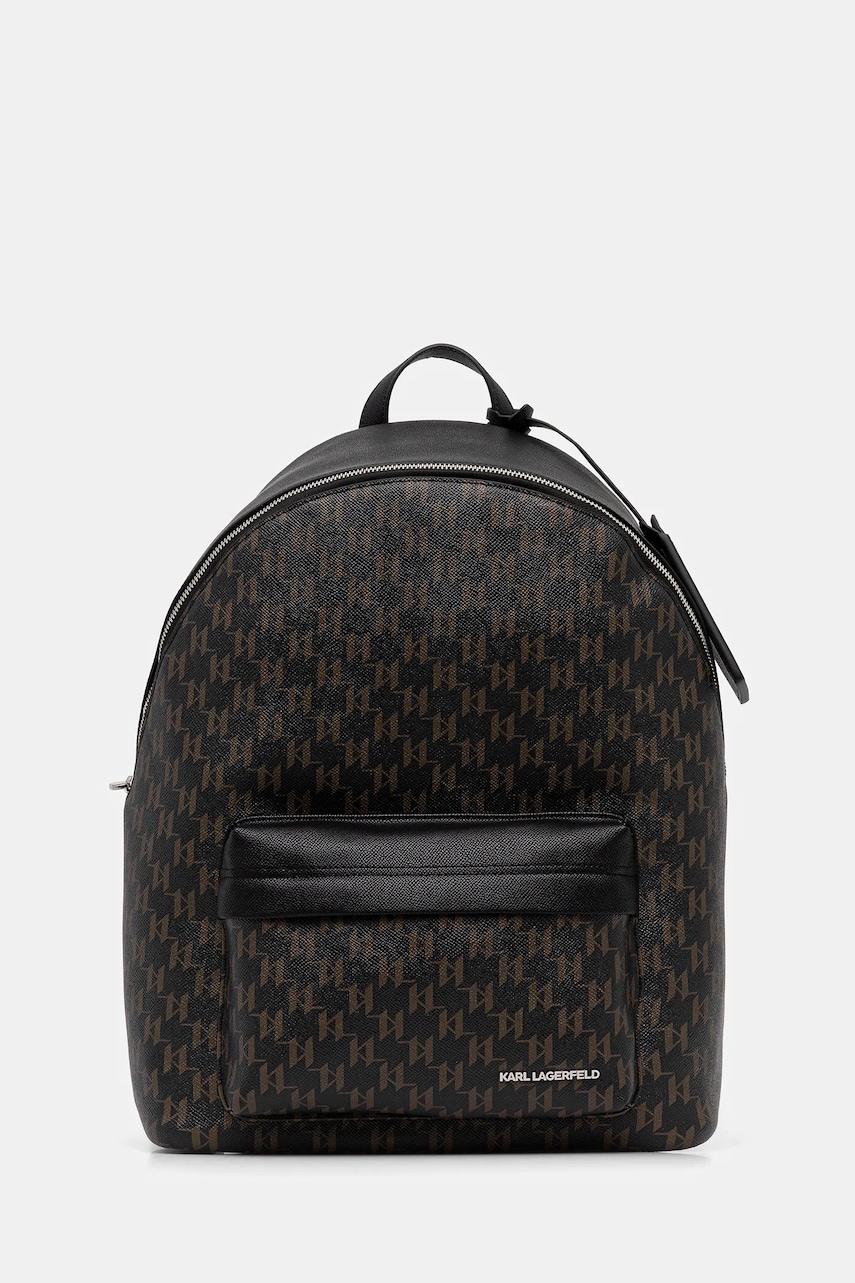 Batoh Karl Lagerfeld K/MONOGRAM hnědá barva, B1M30221