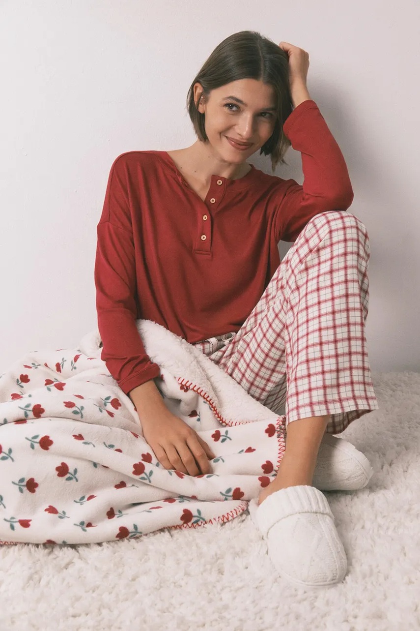 Κουβέρτα women'secret 150 x 120 cm χρώμα: μπεζ, 1372594 φωτογραφία