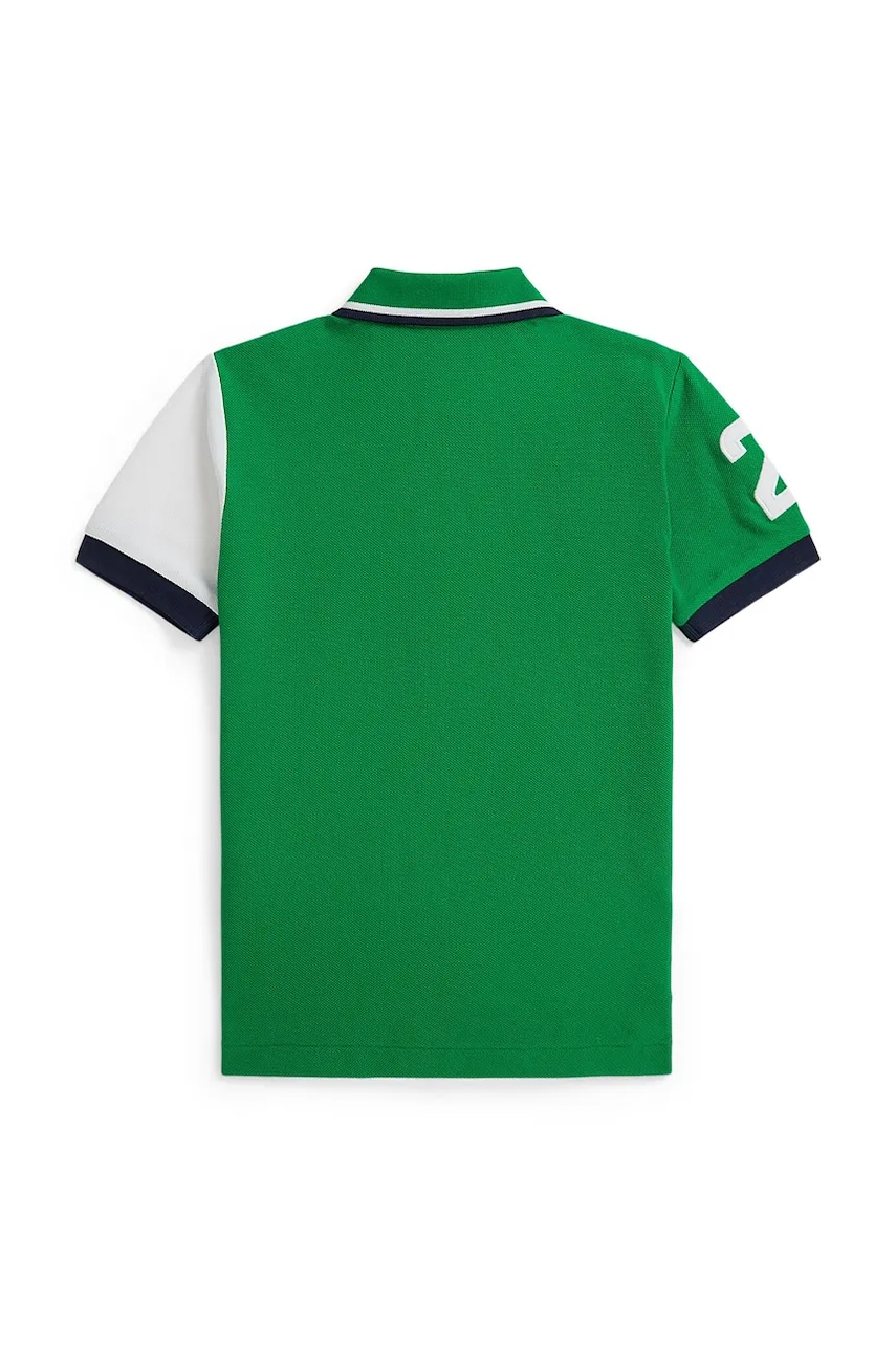 Detská bavlnená polokošeľa Polo Ralph Lauren