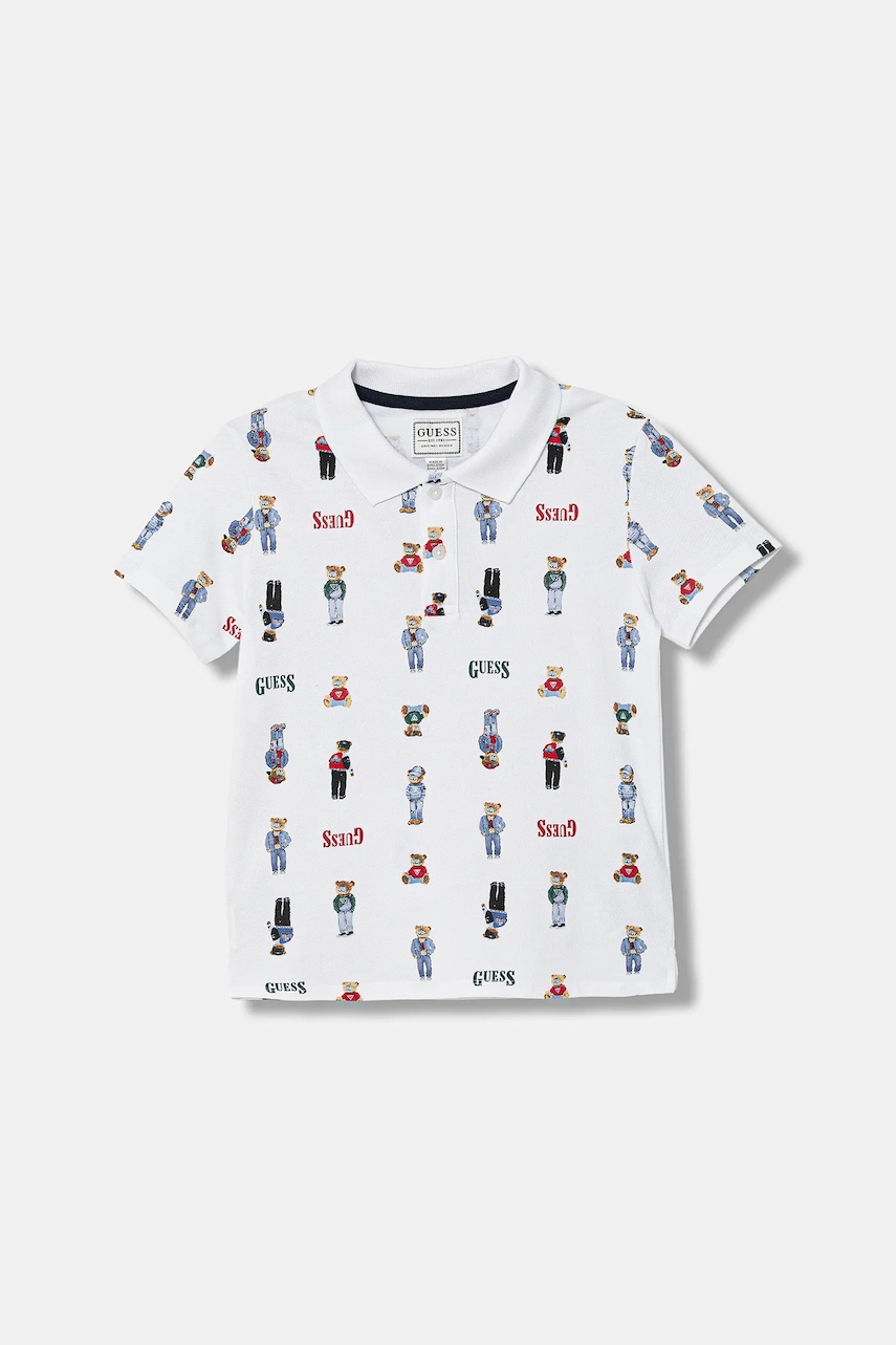 Guess tricouri polo din bumbac pentru copii