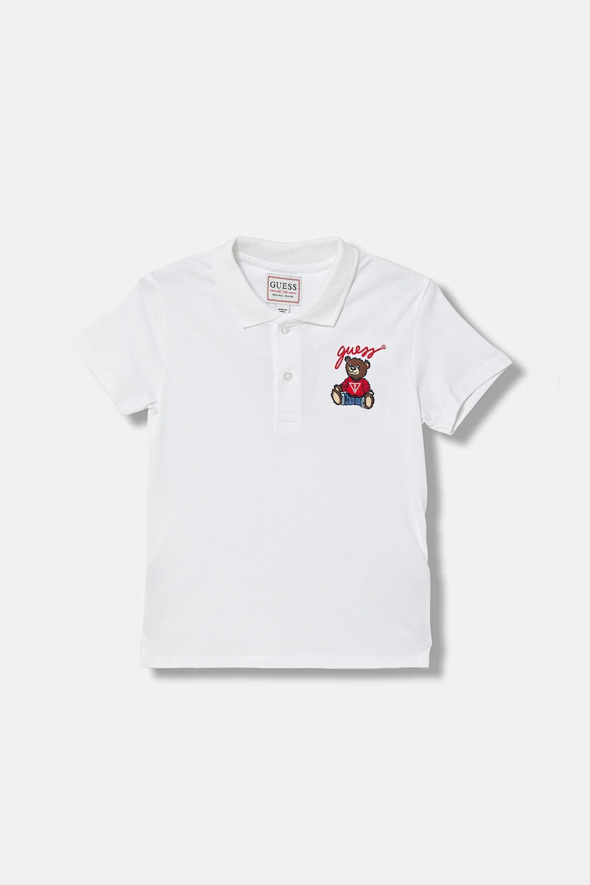 Bavlněné polo tričko Guess