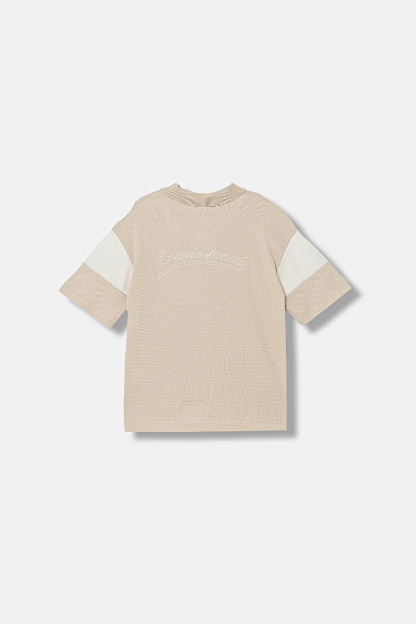 Детское хлопковое поло Emporio Armani Детское хлопковое поло Emporio Armani