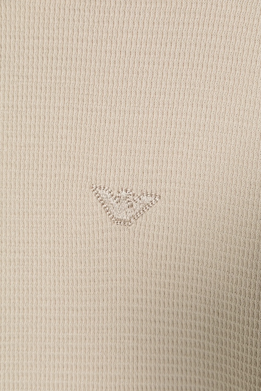 Detská bavlnená polokošeľa Emporio Armani