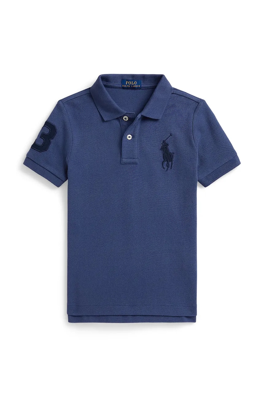 Detská bavlnená polokošeľa Polo Ralph Lauren