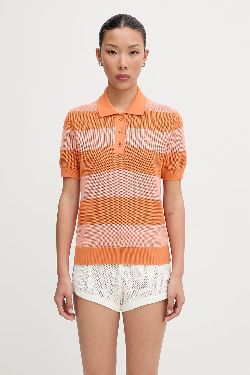 Lacoste polo damskie bawełniane