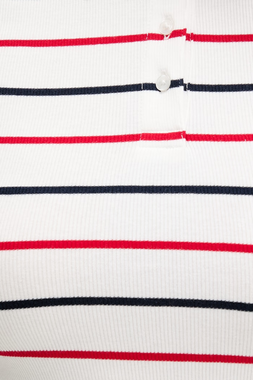 Tommy Jeans polo tričko dámske bavlnené s elastanom
