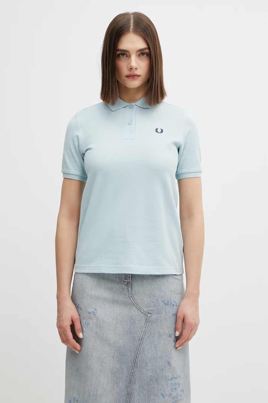 Βαμβακερό μπλουζάκι πόλο Fred Perry