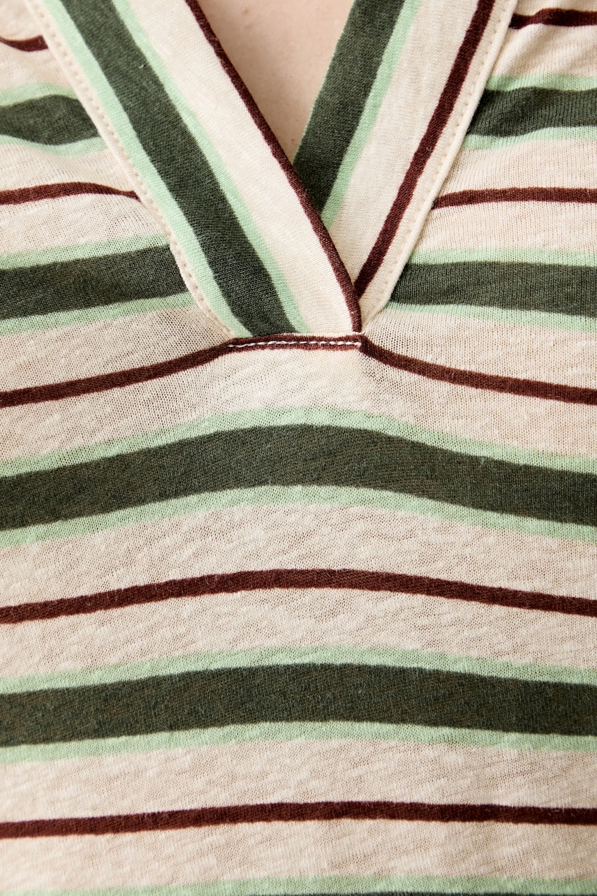 United Colors of Benetton polo tričko dámske s ľanom