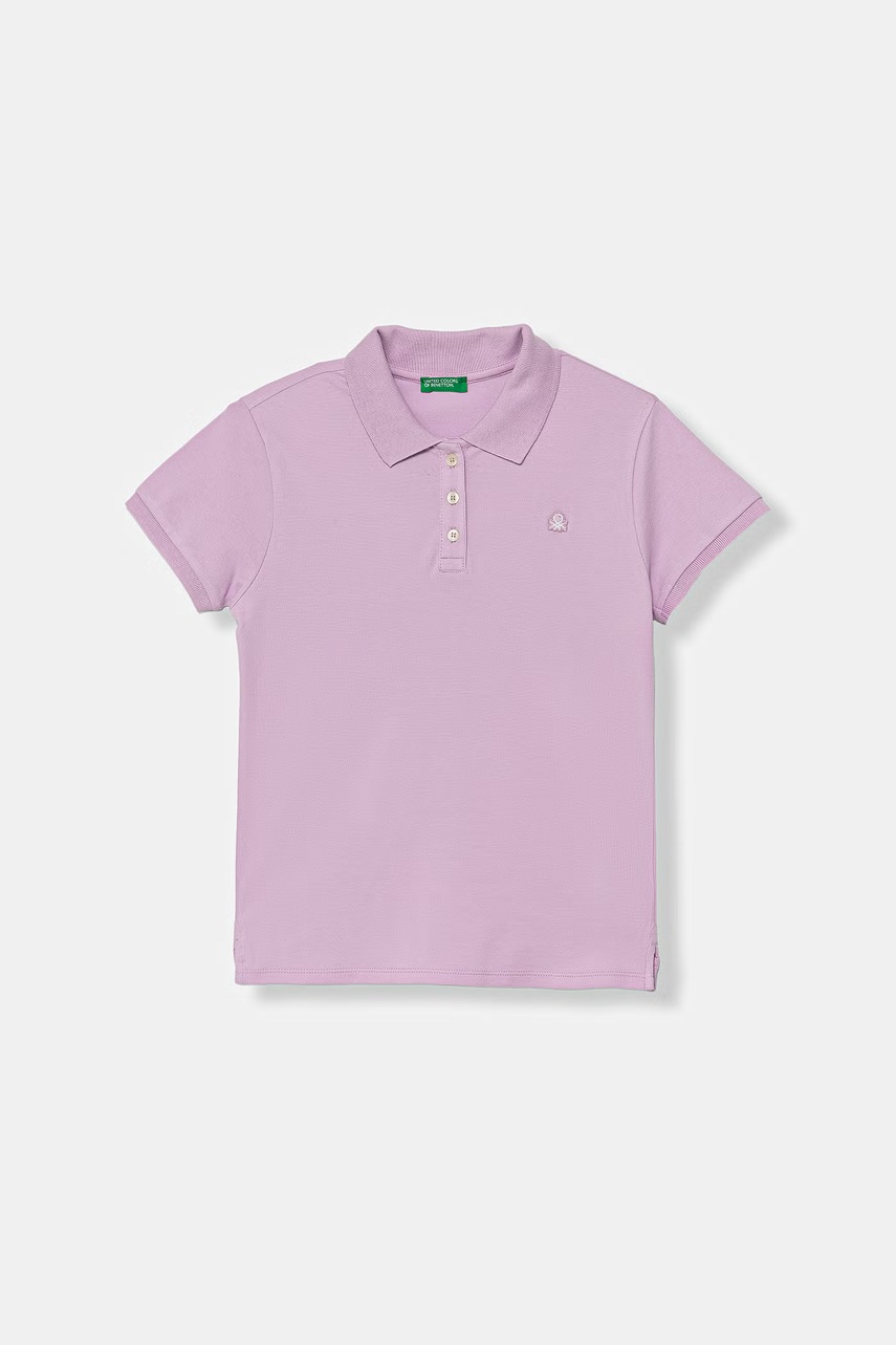 United Colors of Benetton  polo tričko detské bavlnené s elastanom