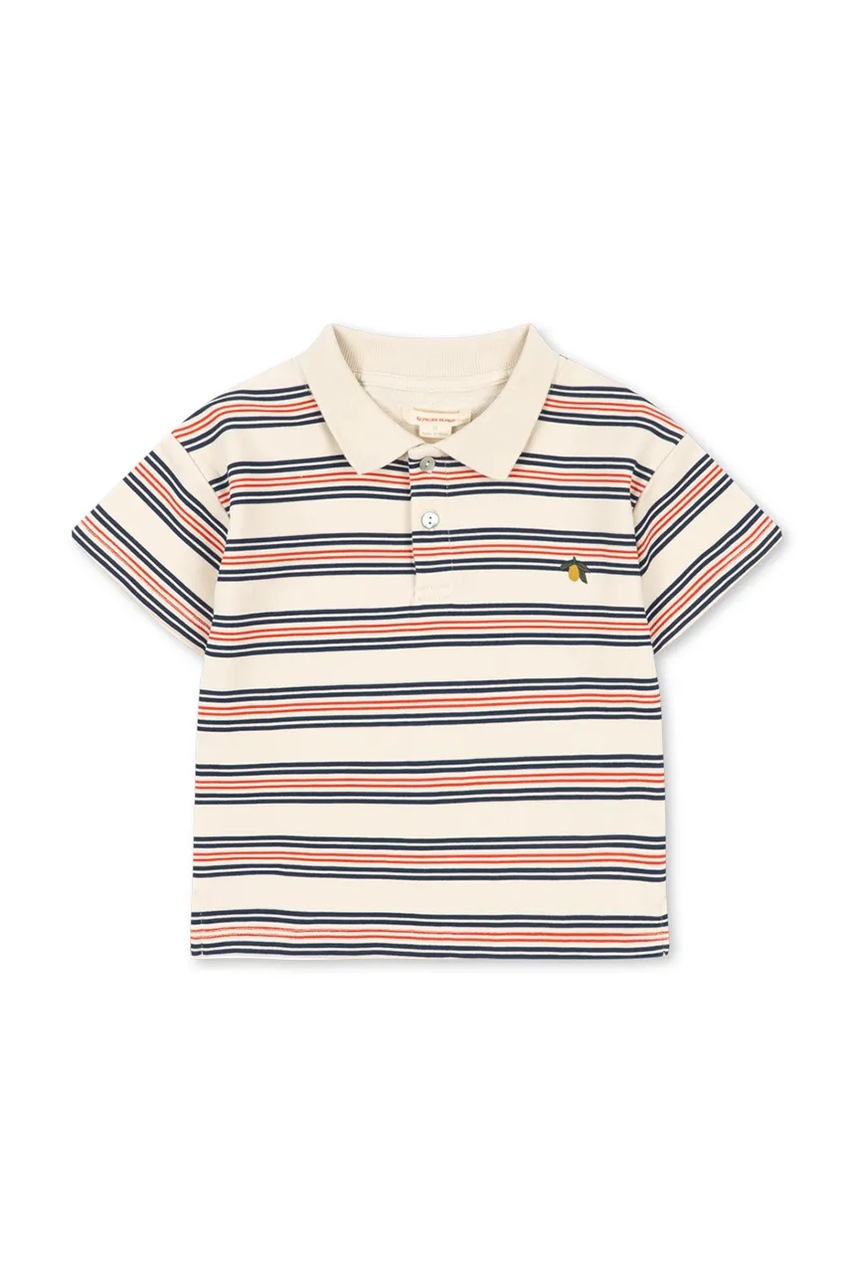 Detská bavlnená polokošeľa Konges Sløjd SPOTTY SS POLO GOTS