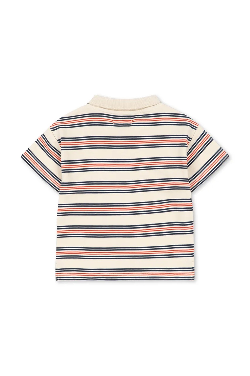 Detská bavlnená polokošeľa Konges Sløjd SPOTTY SS POLO GOTS