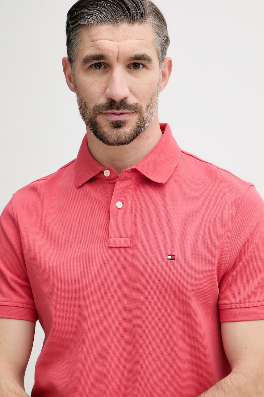 Tommy Hilfiger polo tričko pánske bavlnené s elastanom