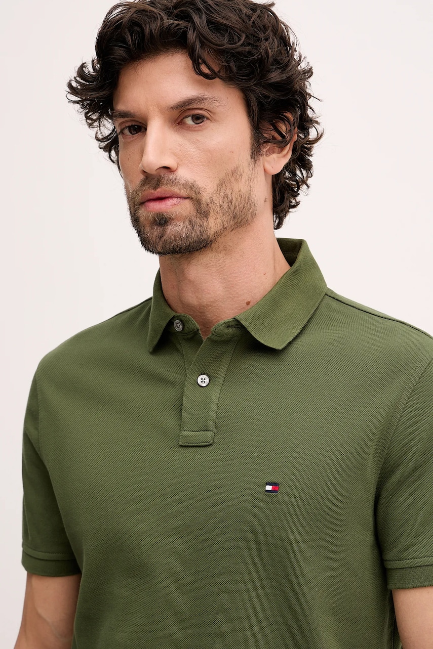 Tommy Hilfiger polo tričko pánske bavlnené s elastanom