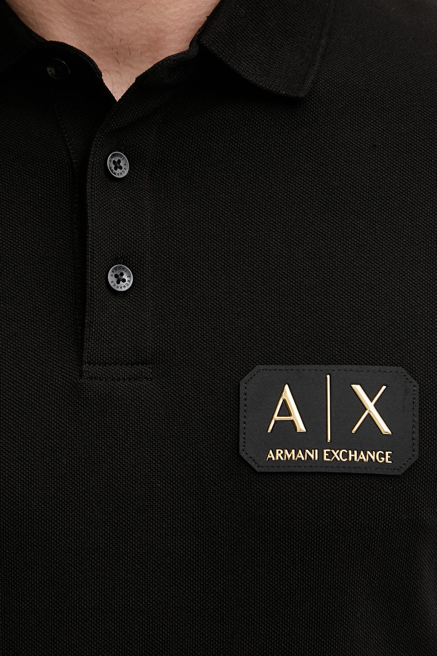 Armani Exchange polo tričko pánske bavlnené
