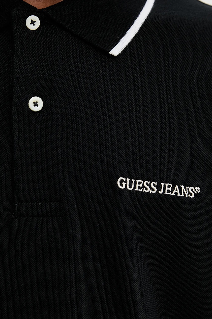 Βαμβακερό μπλουζάκι πόλο Guess Jeans φωτογραφία