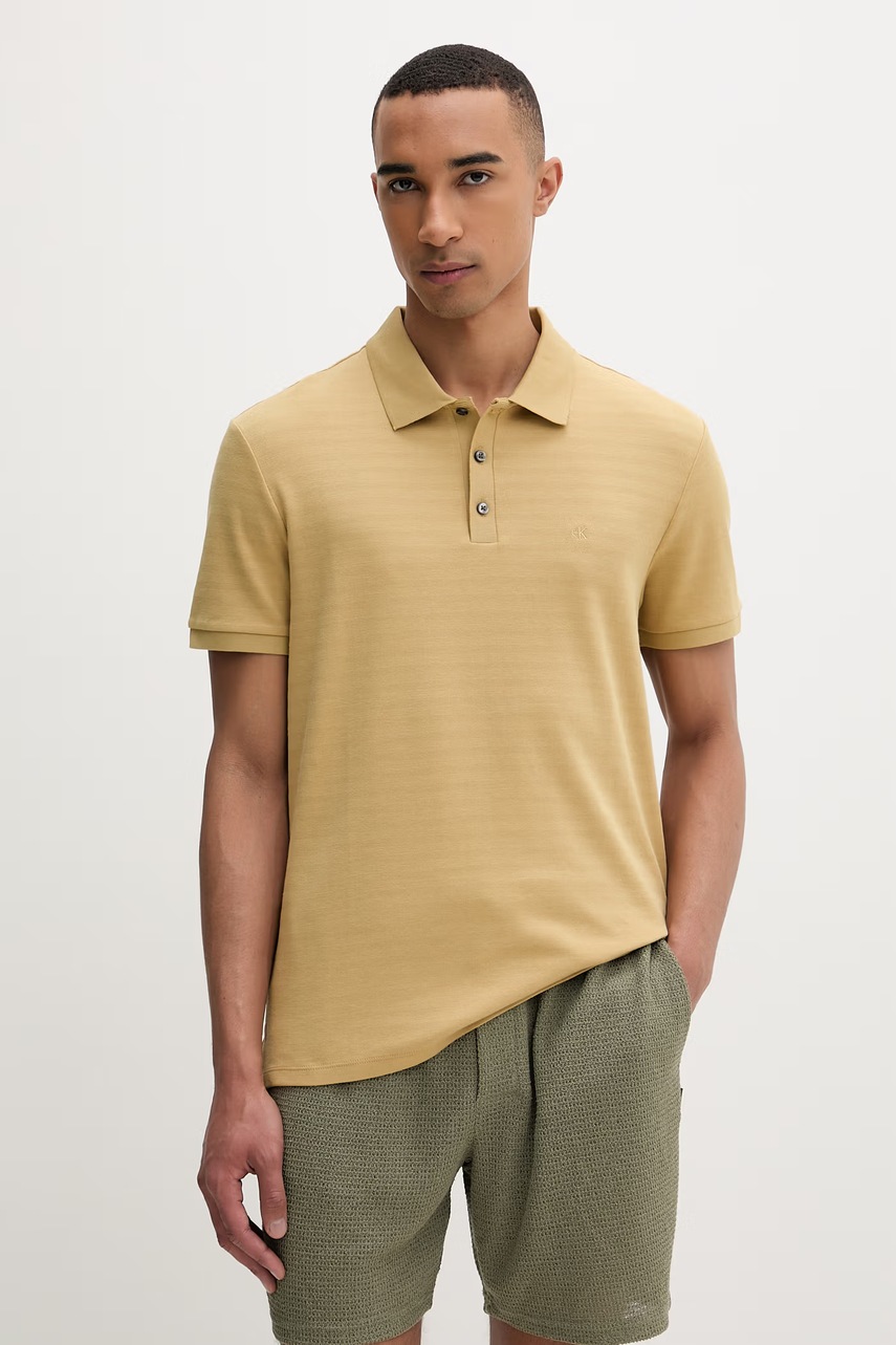 Levně Calvin Klein polo pánské s bavlnou