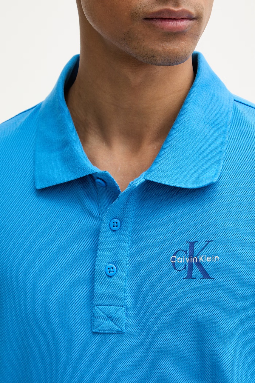 Calvin Klein Jeans polo tričko pánske bavlnené