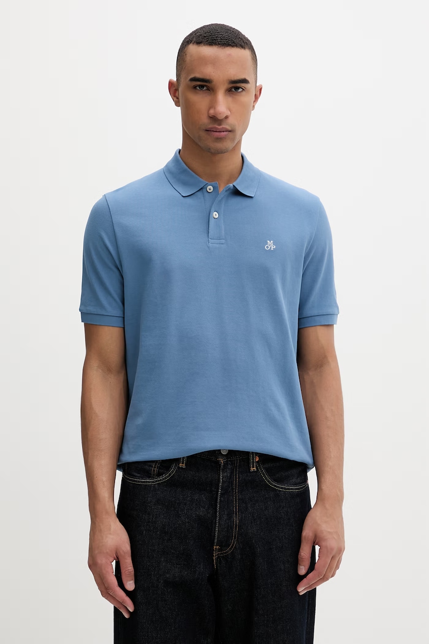 Marc O'Polo πόλο ανδρικό βαμβακερό 5000012674 μπλε S,XXL,M,L,XL