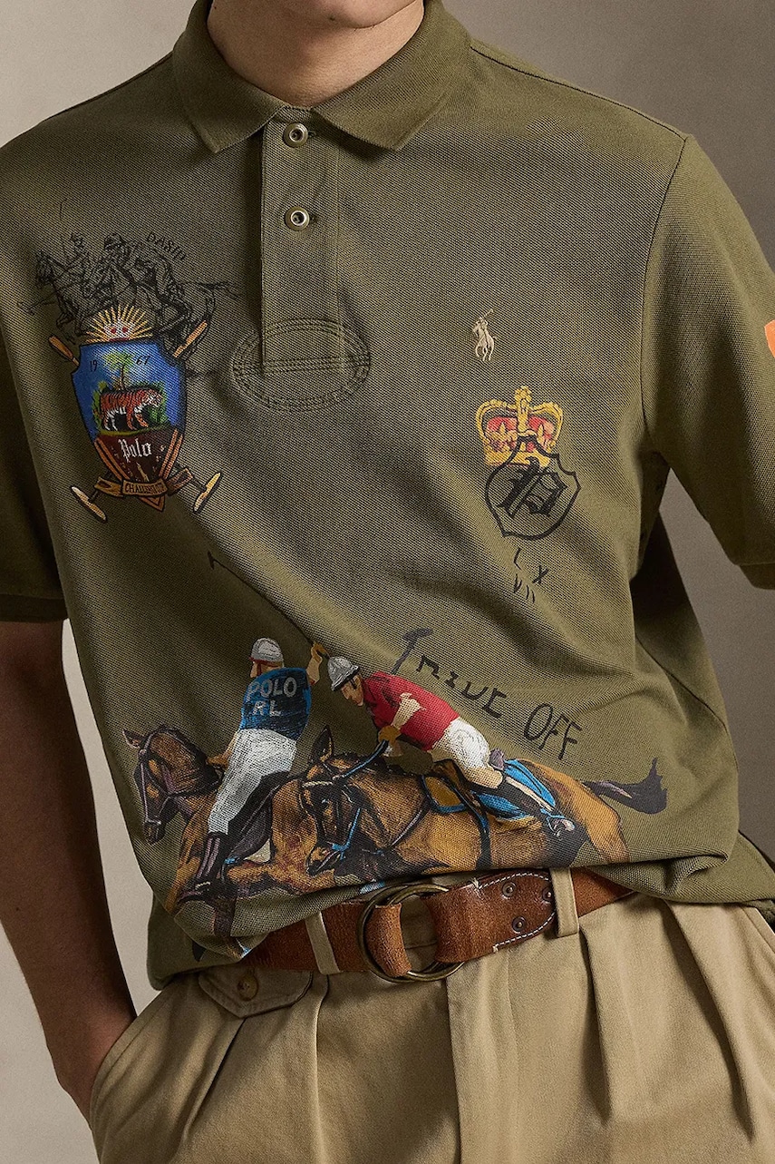 Polo Ralph Lauren polo tričko pánske bavlnené
