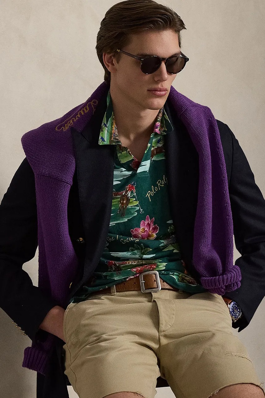 Polo tričko s přídavkem lnu Polo Ralph Lauren (obrázek 5)