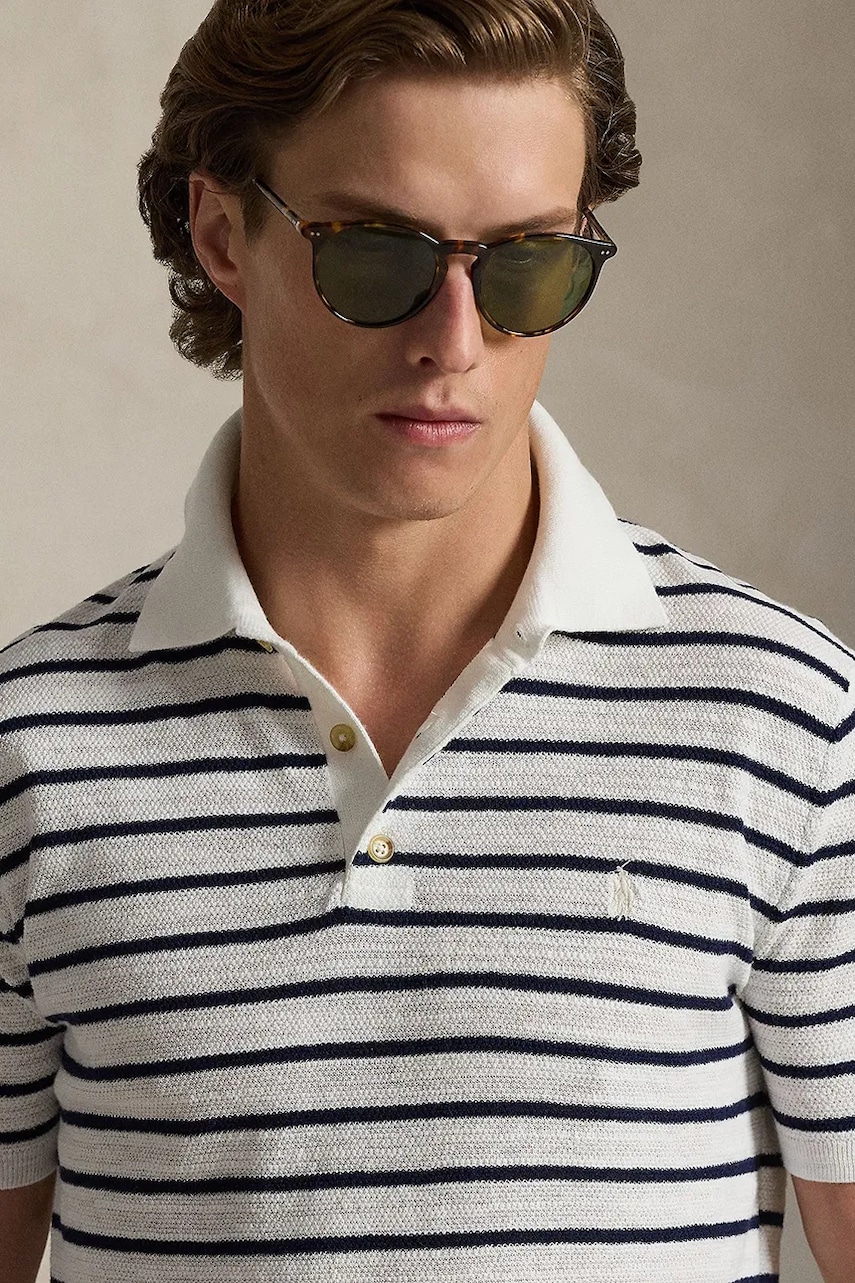 Polo tričko s prímesou ľanu Polo Ralph Lauren