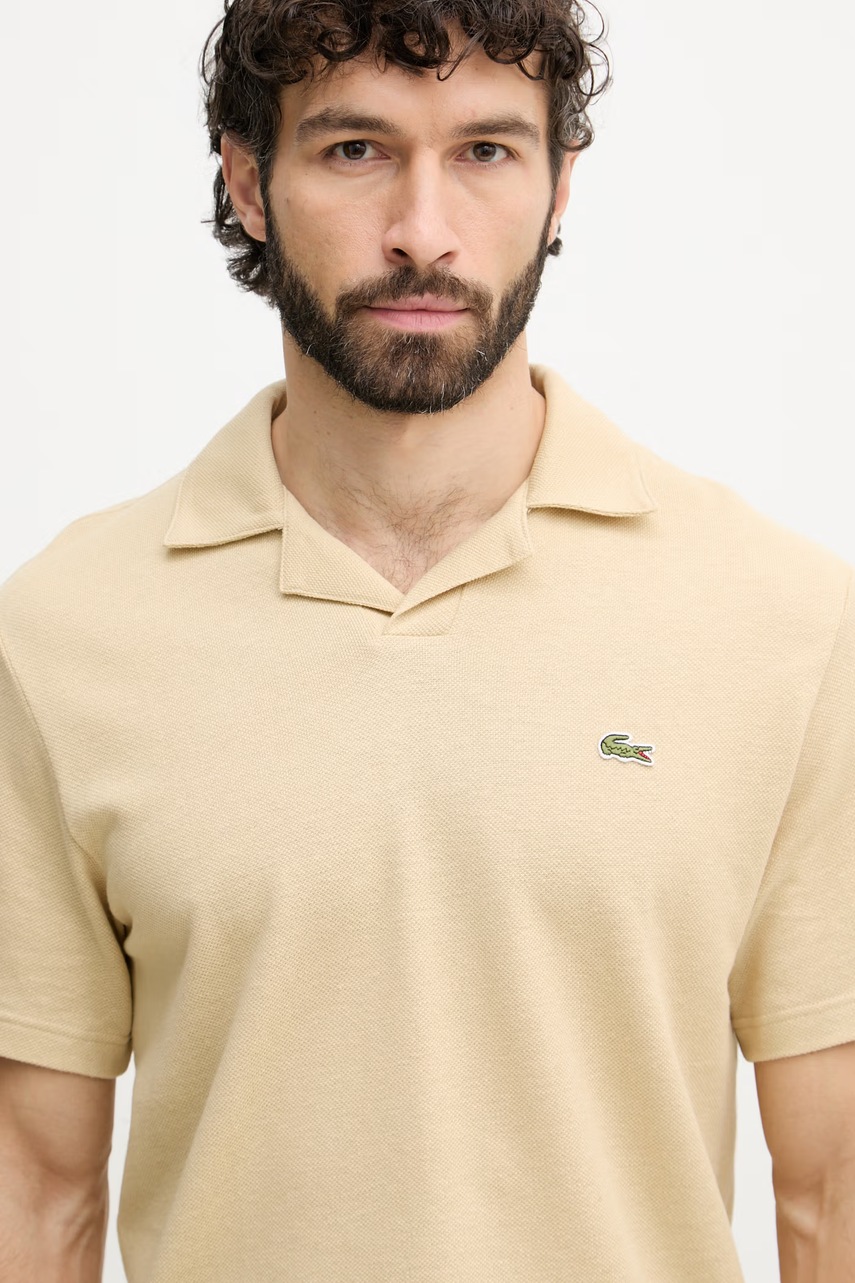 Lacoste polo tričko pánske s prímesou ľanu
