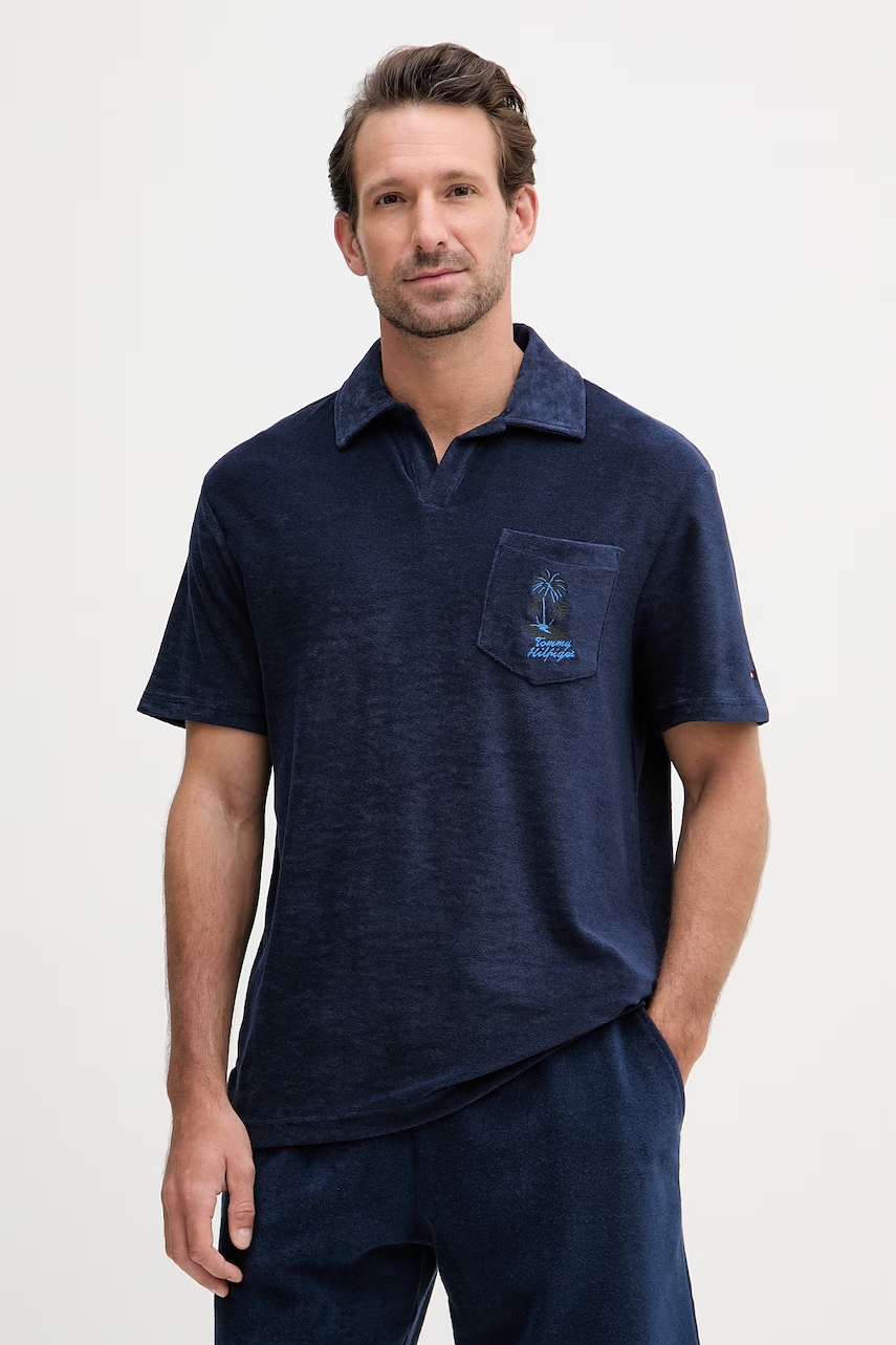 Levně Tommy Hilfiger polo pánské s bavlnou SUMMER