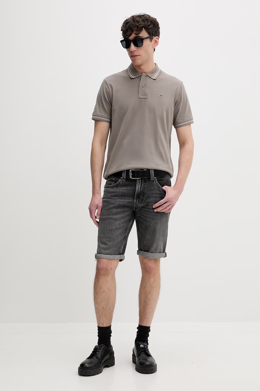 Tommy Jeans polo tričko pánske bavlnené