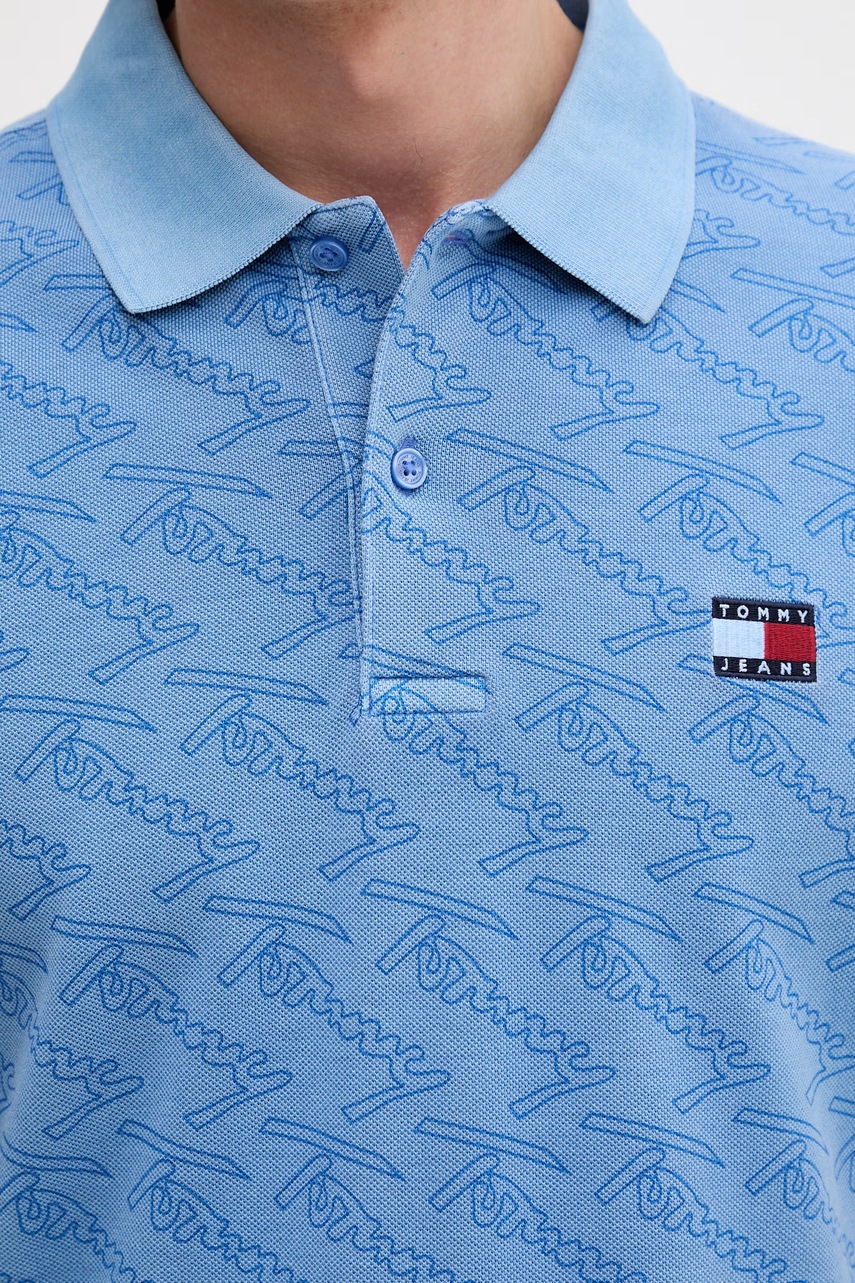 Tommy Jeans polo tričko pánske bavlnené