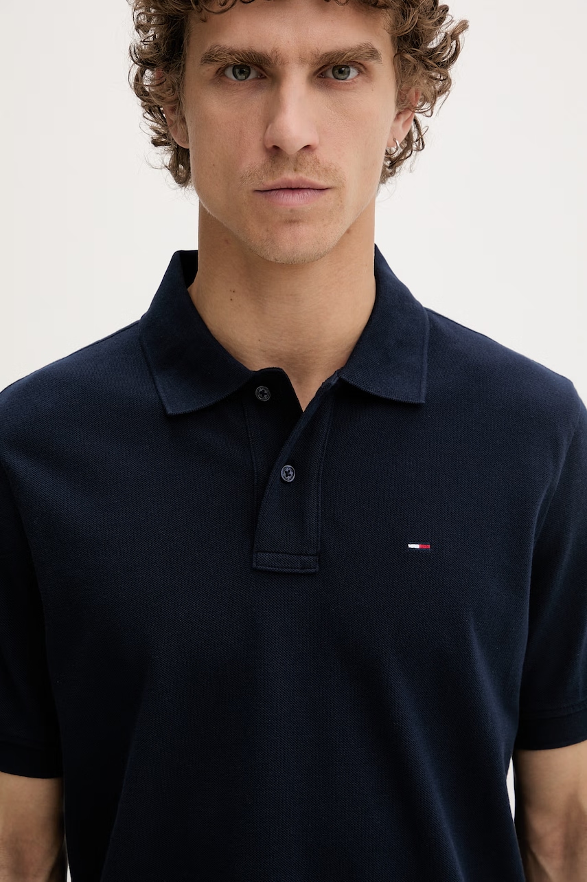 Tommy Jeans polo tričko pánske bavlnené