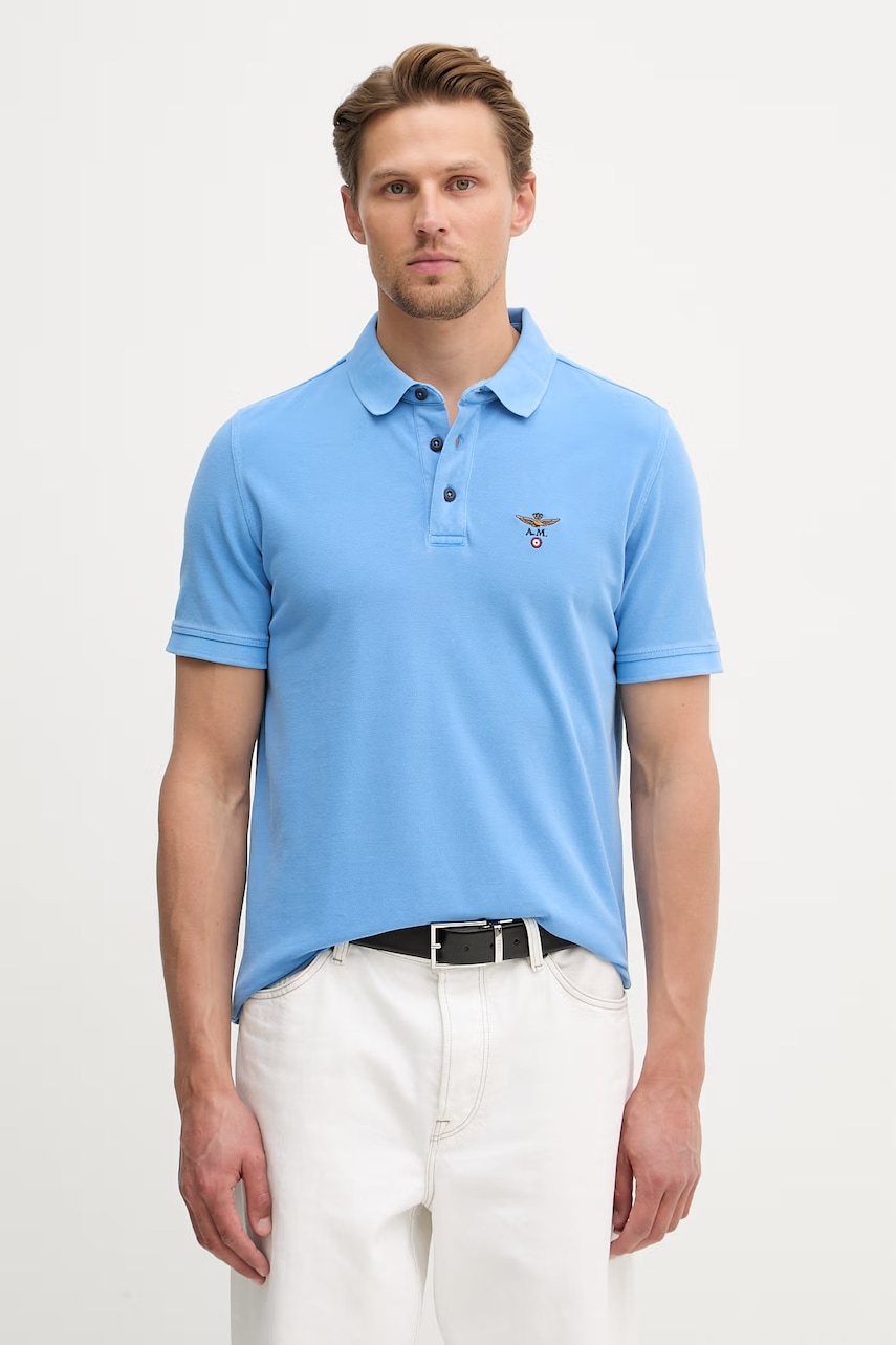 Aeronautica Militare polo barbatesc din bumbac