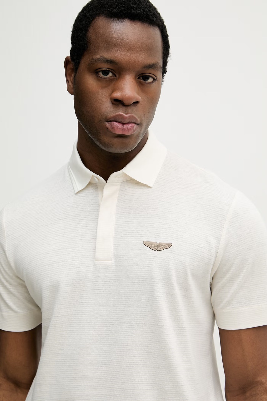 BOSS polo pánské se lnem BOSS X ASTON MARTIN (obrázek 4)